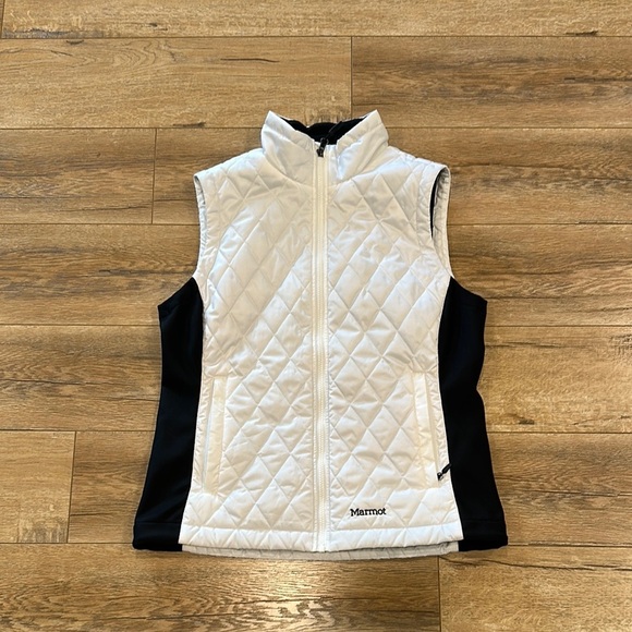 Marmot Black and White Quilted Women’s Vest - Picture 1 of 7